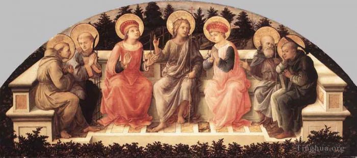Fra Filippo Lippi Andere Malerei - Sieben Heilige