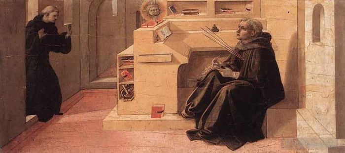 Fra Filippo Lippi Andere Malerei - Vision des Heiligen Augustinus