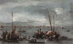 Francesco Guardi Werk - Die Lagune. Blick von der Fondamenta Nuove auf Murano
