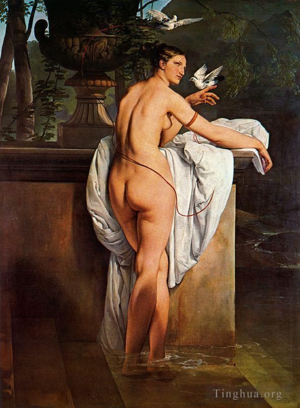 Francesco Hayez Ölgemälde - Carlotta Chabert kam um 1830