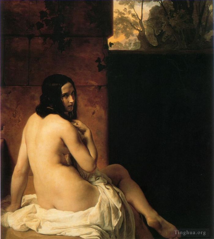 Francesco Hayez Ölgemälde - Susanna al bagno