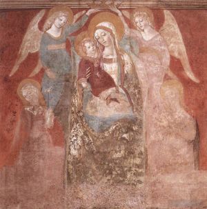 Francesco di Giorgio Werk - Madonna und Kind mit Engeln