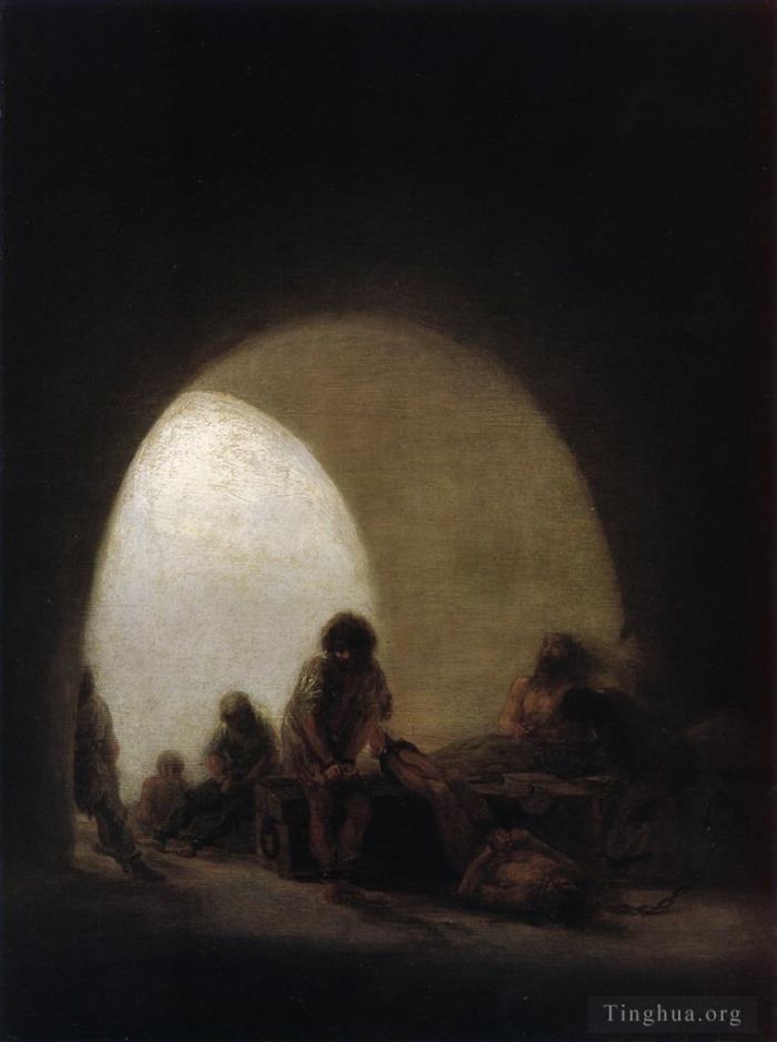 Francisco Goya Ölgemälde - Eine Gefängnisszene