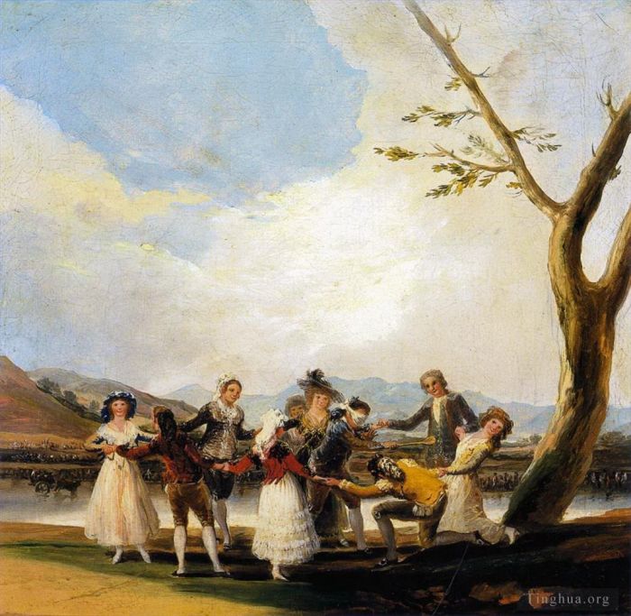 Francisco Goya Ölgemälde - Blinde Kuh