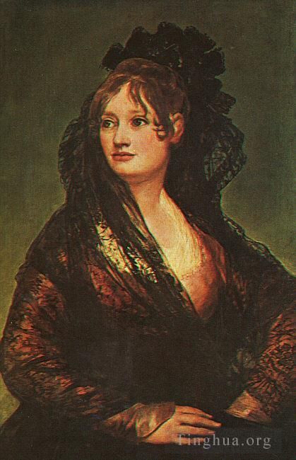 Francisco Goya Ölgemälde - Dona Isabel Cobos de Porcel