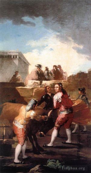 Francisco Goya Werk - Fight_with_a_Young_Bull