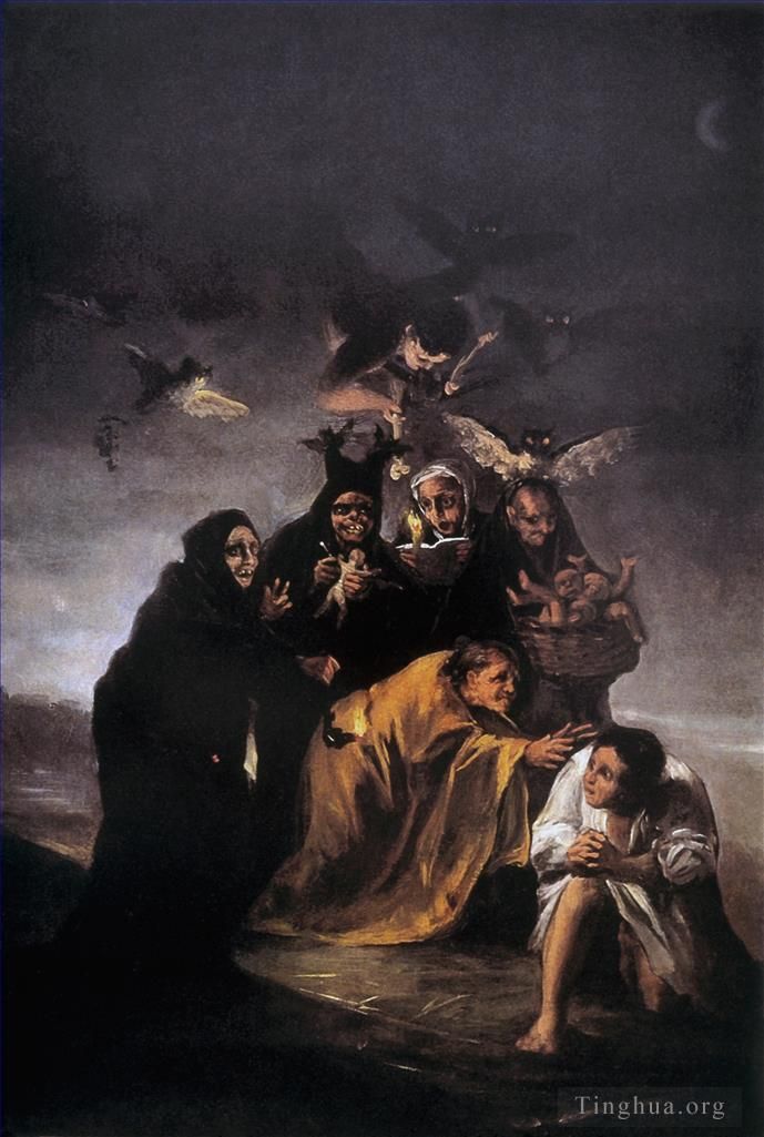 Francisco Goya Ölgemälde - Beschwörung