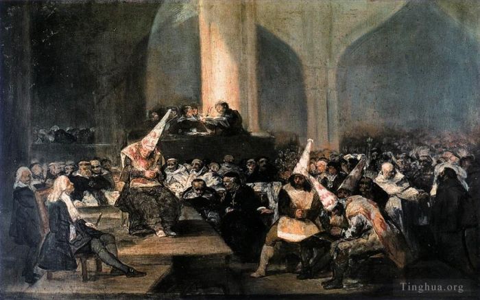 Francisco Goya Ölgemälde - Inquisitionsszene