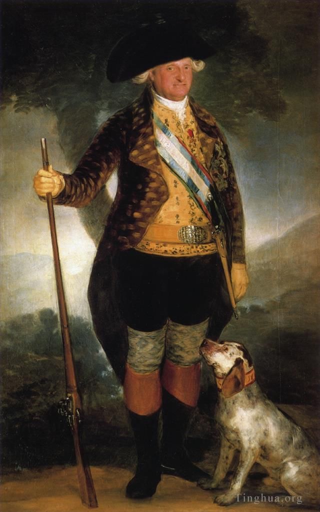 Francisco Goya Ölgemälde - König Carlos IV. im Jagdkostüm