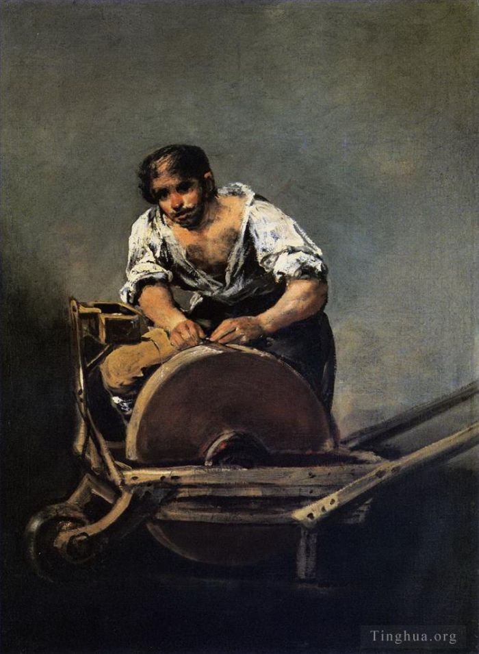 Francisco Goya Ölgemälde - Messerschleifer