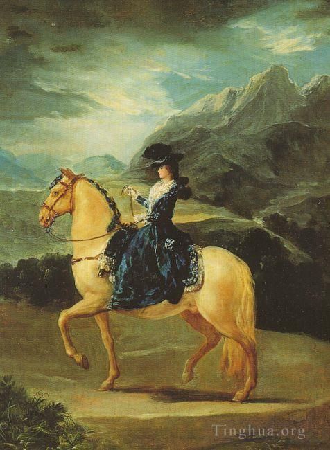 Francisco Goya Ölgemälde - Maria Teresa von Vallabriga zu Pferd