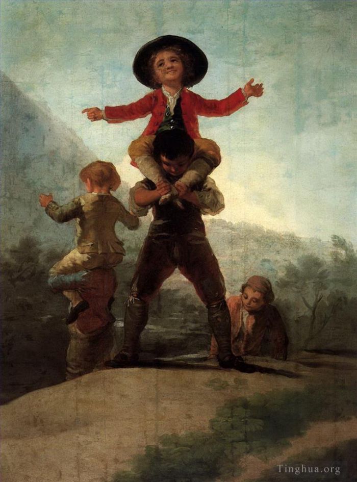 Francisco Goya Ölgemälde - Spielen bei Giants