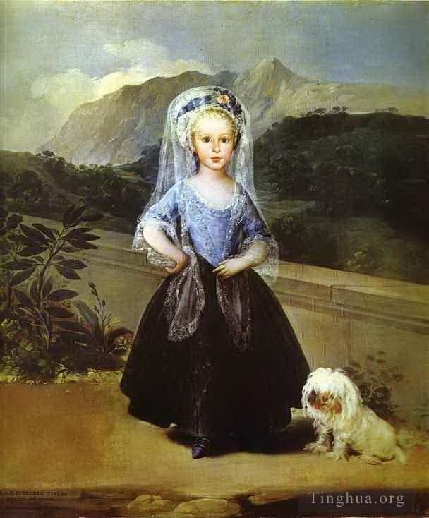 Francisco Goya Ölgemälde - Porträt von Maria Teresa de Borbon y Vallabriga
