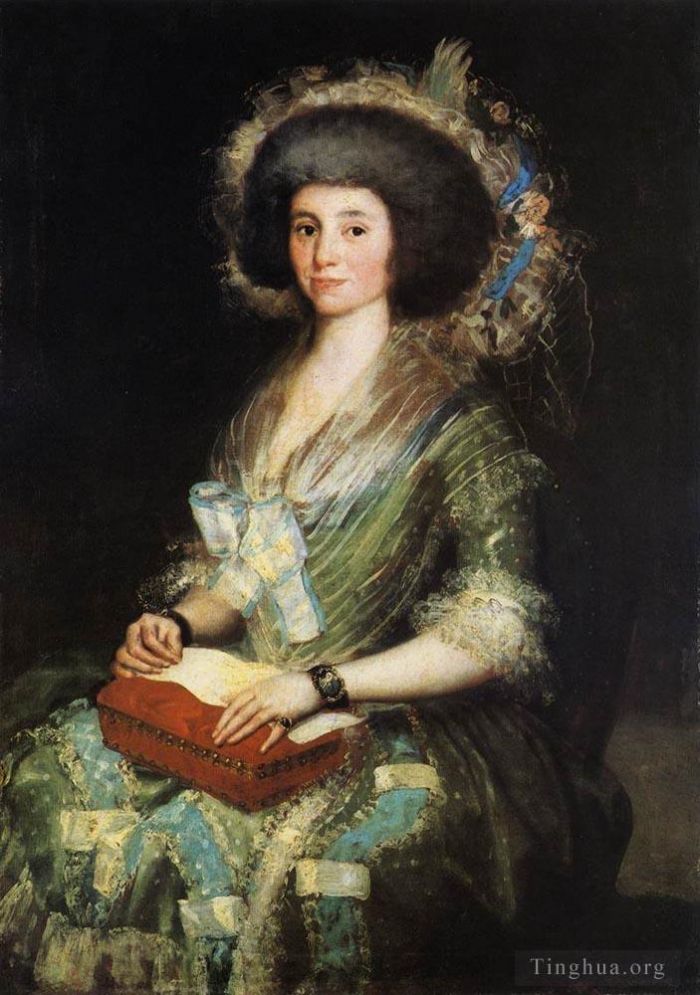 Francisco Goya Ölgemälde - Porträt der Frau von Juan Agustin Cean Bermudez