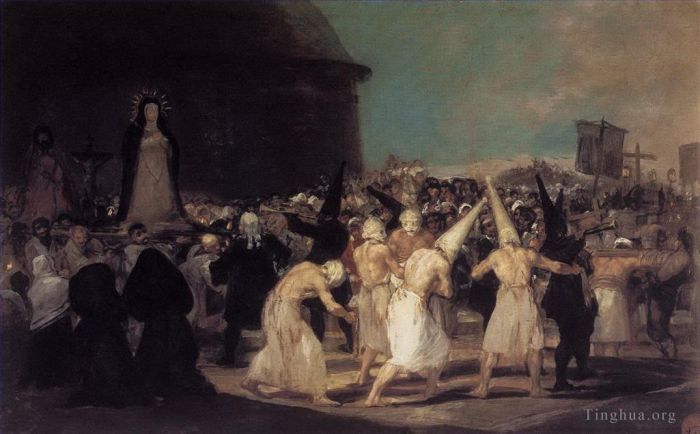 Francisco Goya Ölgemälde - Prozession der Flagellanten