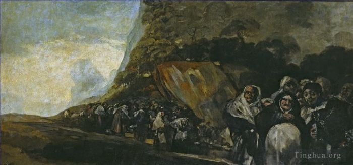 Francisco Goya Ölgemälde - Promenade des Heiligen Offiziums
