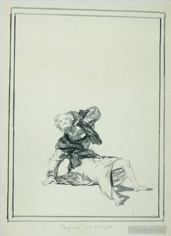 Francisco Goya Ölgemälde - Quejate al time Accuse the Time