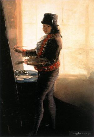 Francisco Goya Werk - Selbstporträt im Studio
