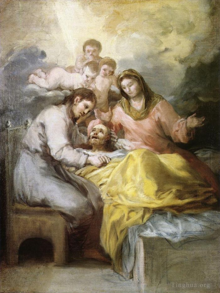 Francisco Goya Ölgemälde - Skizze zum Tod des Heiligen Josef