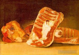 Francisco Goya Werk - Stillleben mit Schafskopf