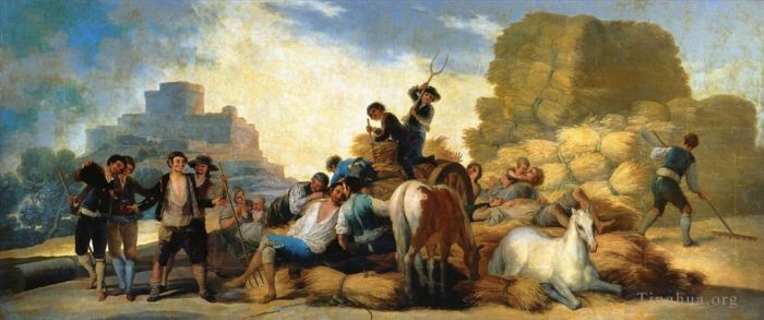 Francisco Goya Ölgemälde - Sommer oder Die Ernte