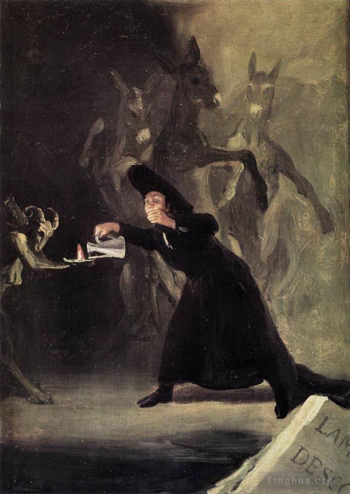 Francisco Goya Ölgemälde - Der verzauberte Mann