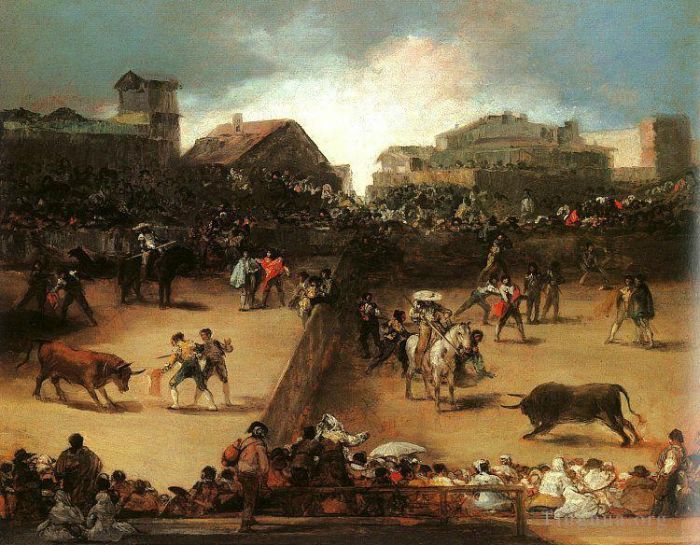 Francisco Goya Ölgemälde - Der Stierkampf