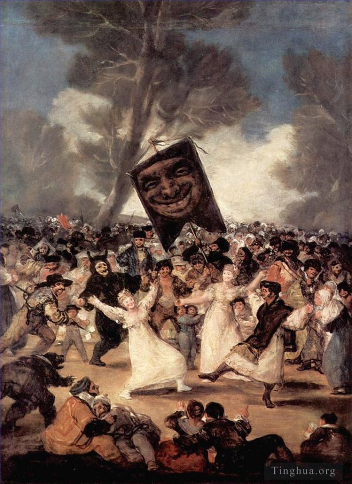 Francisco Goya Ölgemälde - Die Beerdigung der Sardine