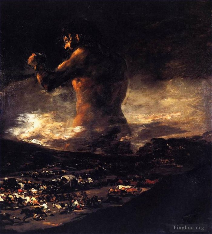 Francisco Goya Ölgemälde - Der Koloss