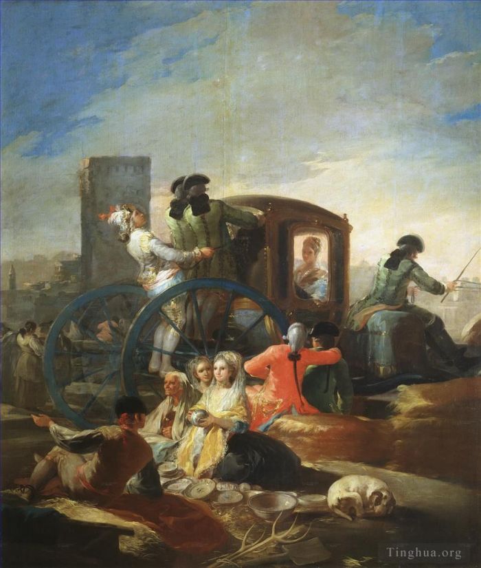 Francisco Goya Ölgemälde - Der Geschirrverkäufer