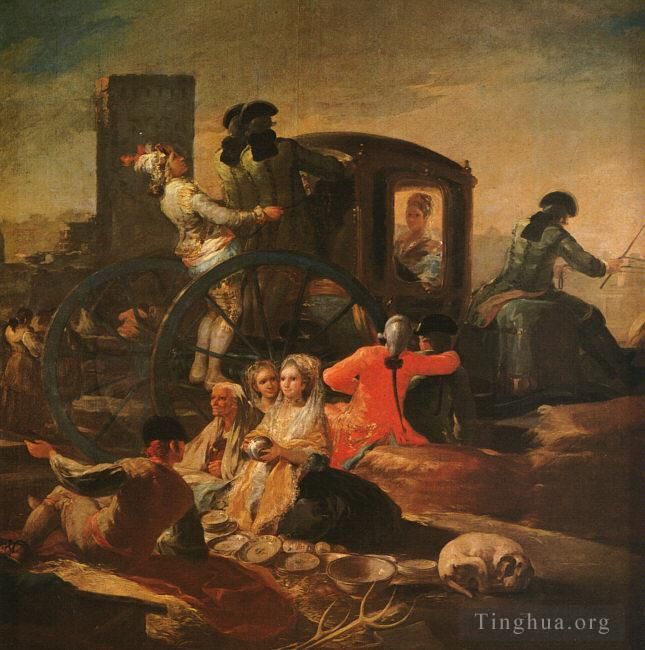 Francisco Goya Ölgemälde - Der Töpferverkäufer