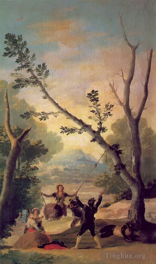 Francisco Goya Ölgemälde - Die Schaukel