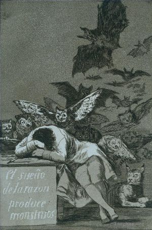Francisco Goya Werk - Der Schlaf der Vernunft bringt Monster hervor