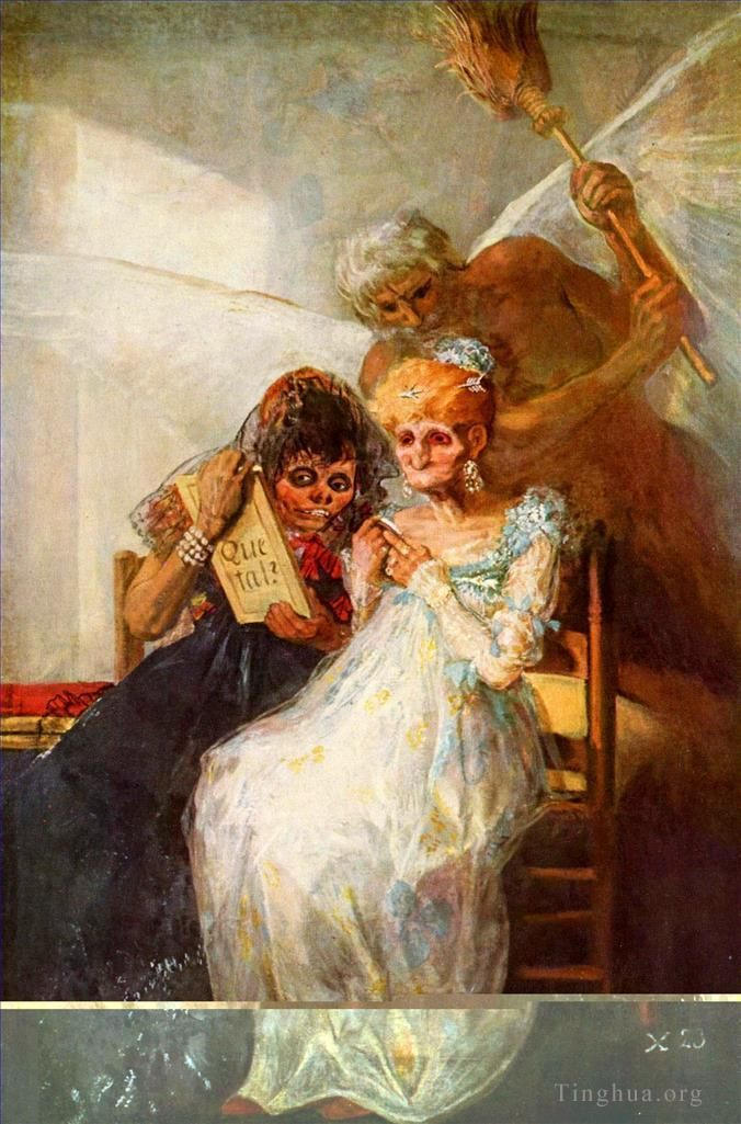 Francisco Goya Ölgemälde - Zeit der alten Frauen