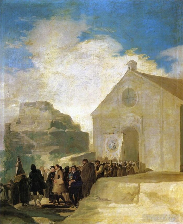 Francisco Goya Ölgemälde - Dorfumzug