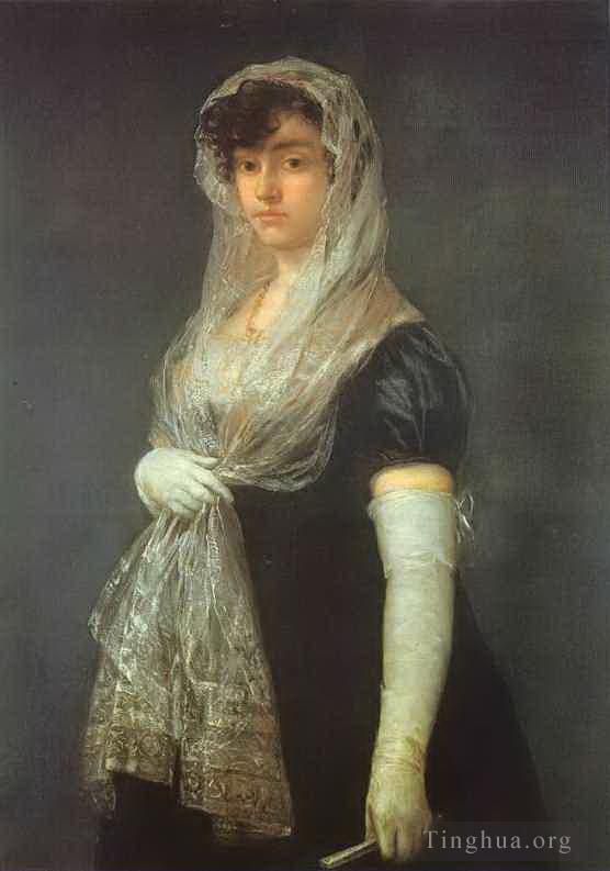 Francisco Goya Ölgemälde - Die Frau des Buchhändlers