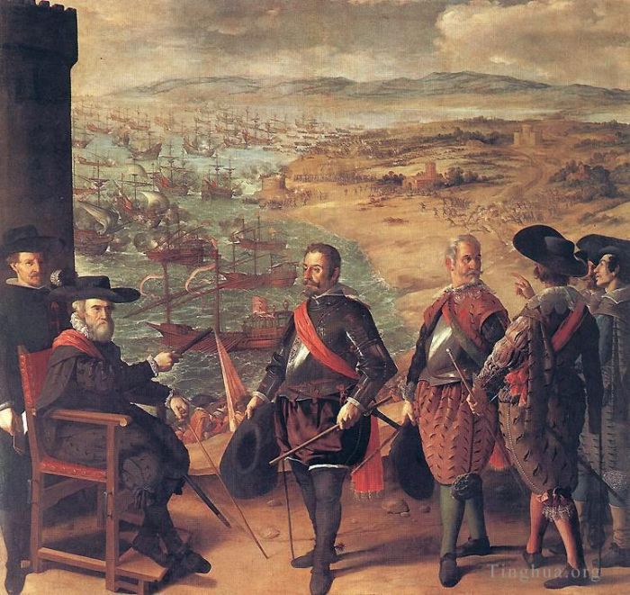 Francisco de Zurbaran Ölgemälde - Verteidigung von Cadiz gegen die Engländer