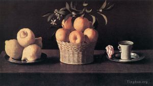 Francisco de Zurbaran Werk - Stillleben mit Zitronen, Orangen und Rosen