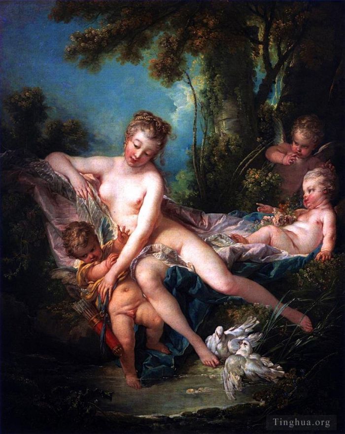 Francois Boucher Ölgemälde - Das Bad der Venus