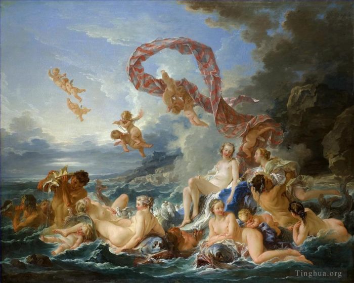 Francois Boucher Ölgemälde - Die Geburt und der Triumph der Venus