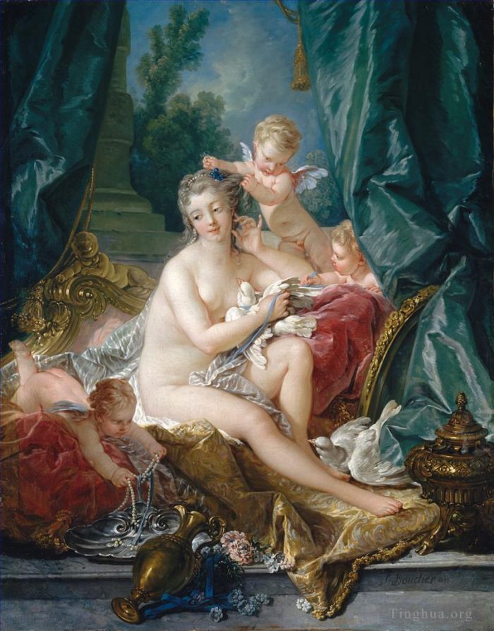 Francois Boucher Ölgemälde - Die Toilette der Venus
