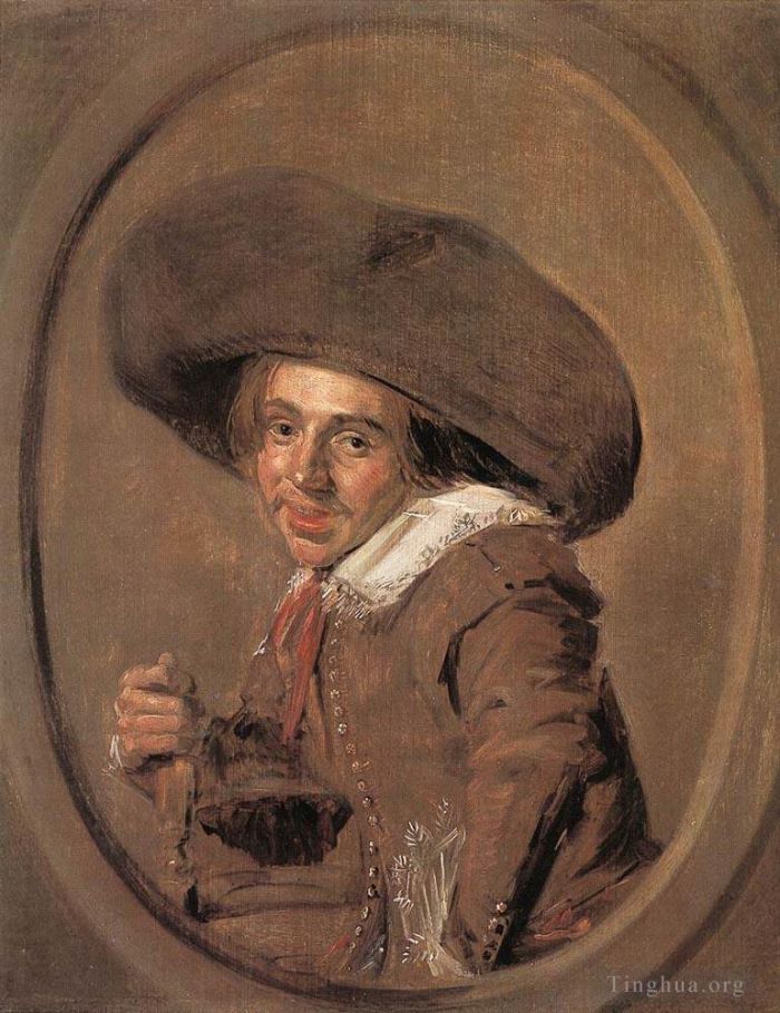 Frans Hals Ölgemälde - Ein junger Mann mit großem Hut