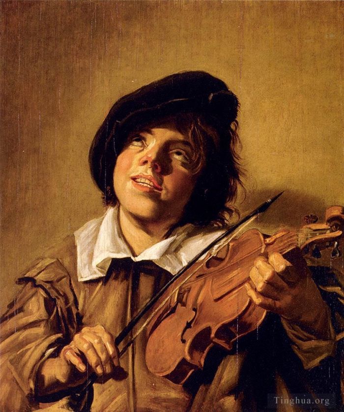 Frans Hals Ölgemälde - Junge, der eine Violine spielt