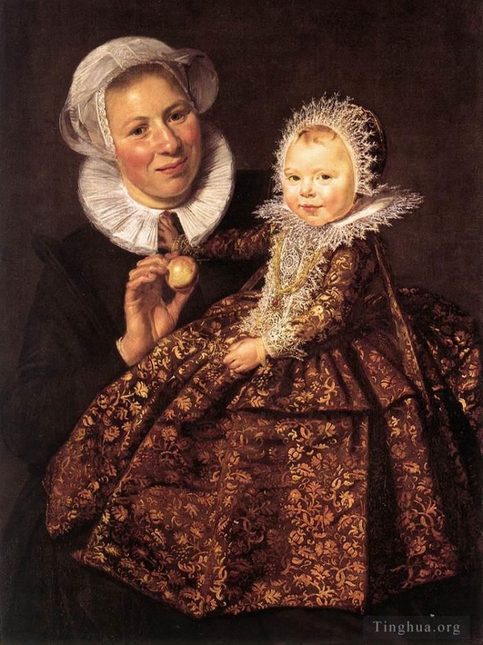 Frans Hals Ölgemälde - Catharina Hooft mit ihrer Krankenschwester