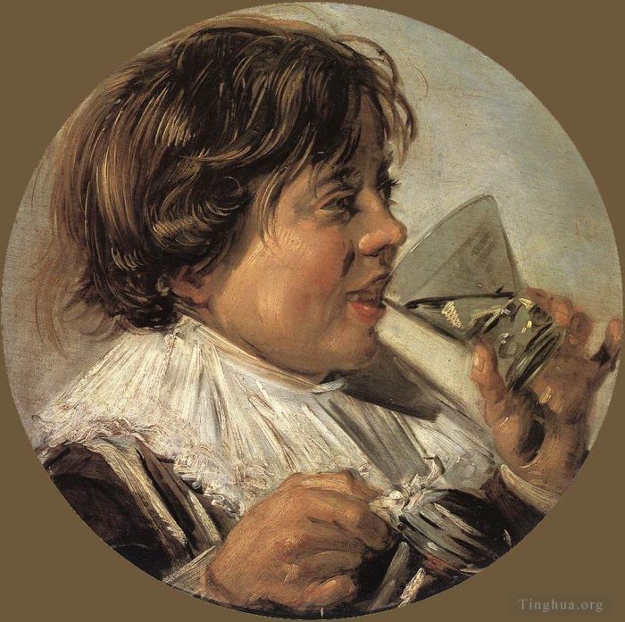 Frans Hals Ölgemälde - Trinkender Junge