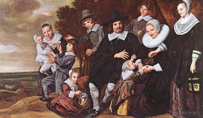 Frans Hals Ölgemälde - Familiengruppe in einer Landschaft 1648