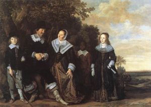 Frans Hals Werk - Familiengruppe in einer Landschaft