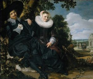 Frans Hals Werk - Hochzeitsporträt von Isaac Massa und Beatrix van der Laen