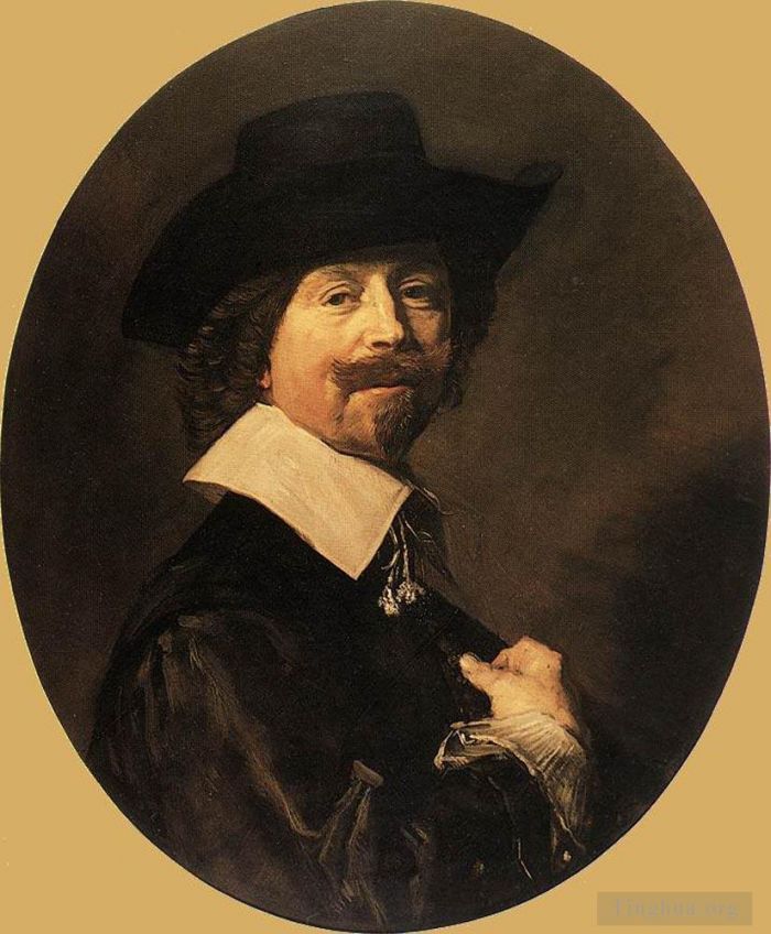 Frans Hals Ölgemälde - Porträt eines Mannes 1644