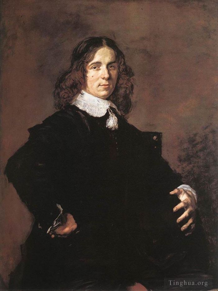 Frans Hals Ölgemälde - Porträt eines sitzenden Mannes mit Hut